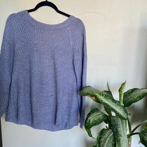 Purple sweater with detailing